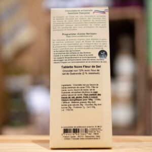 Tablette chocolat - Noir fleur de sel