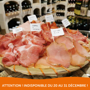 Plateau de charcuteries de porc - Tarif par personne