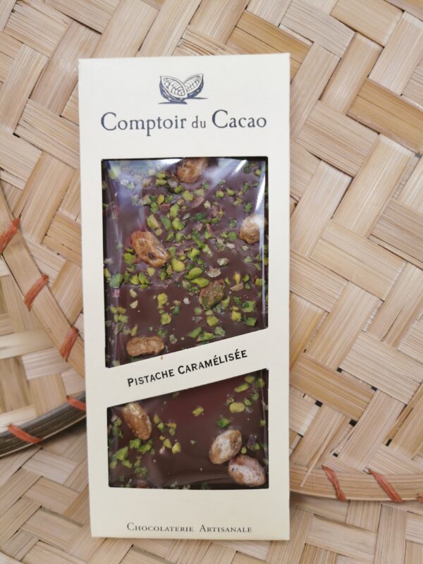 Tablette pistache caramélisée