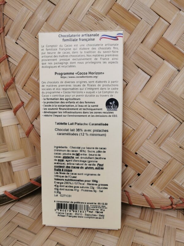 Tablette pistache caramélisée – Image 2