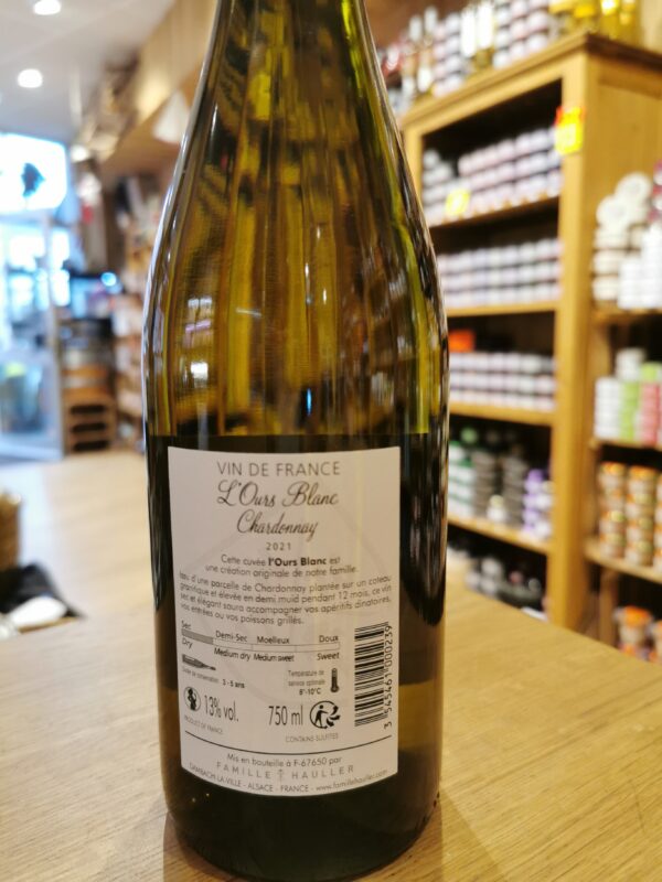 L'Ours Blanc Chardonnay Alsace Famille Hauller – Image 2