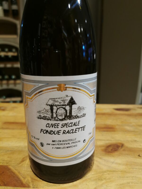 Cuvée Raclette Fondue Assemblage de Jacquère et Roussette-Domaine du Perceval
