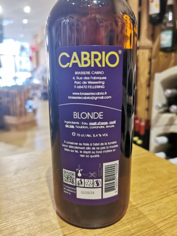 Bière artisanale Cabrio Blonde – Image 2