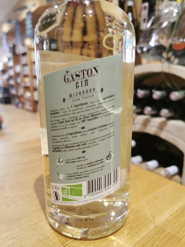 Gin Organic Mr Gaston BIO Maturation 3 Mois Fut de Chene – Image 2