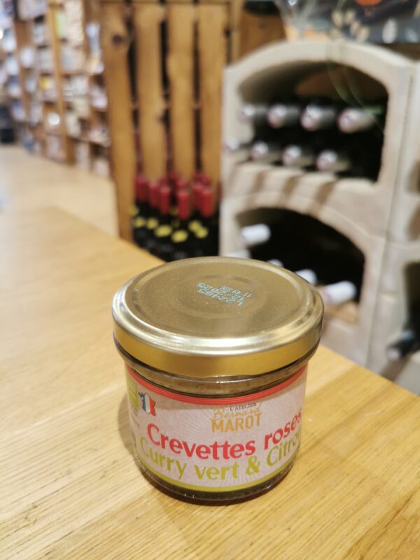 Crevettes Roses Curry Vert et Citron