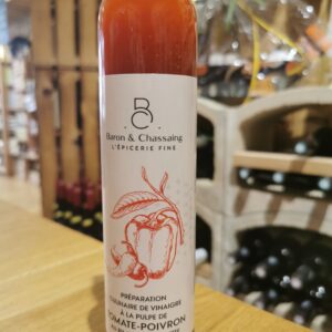 Vinaigre à la pulpe de poivron et piments d'Espelette AOP