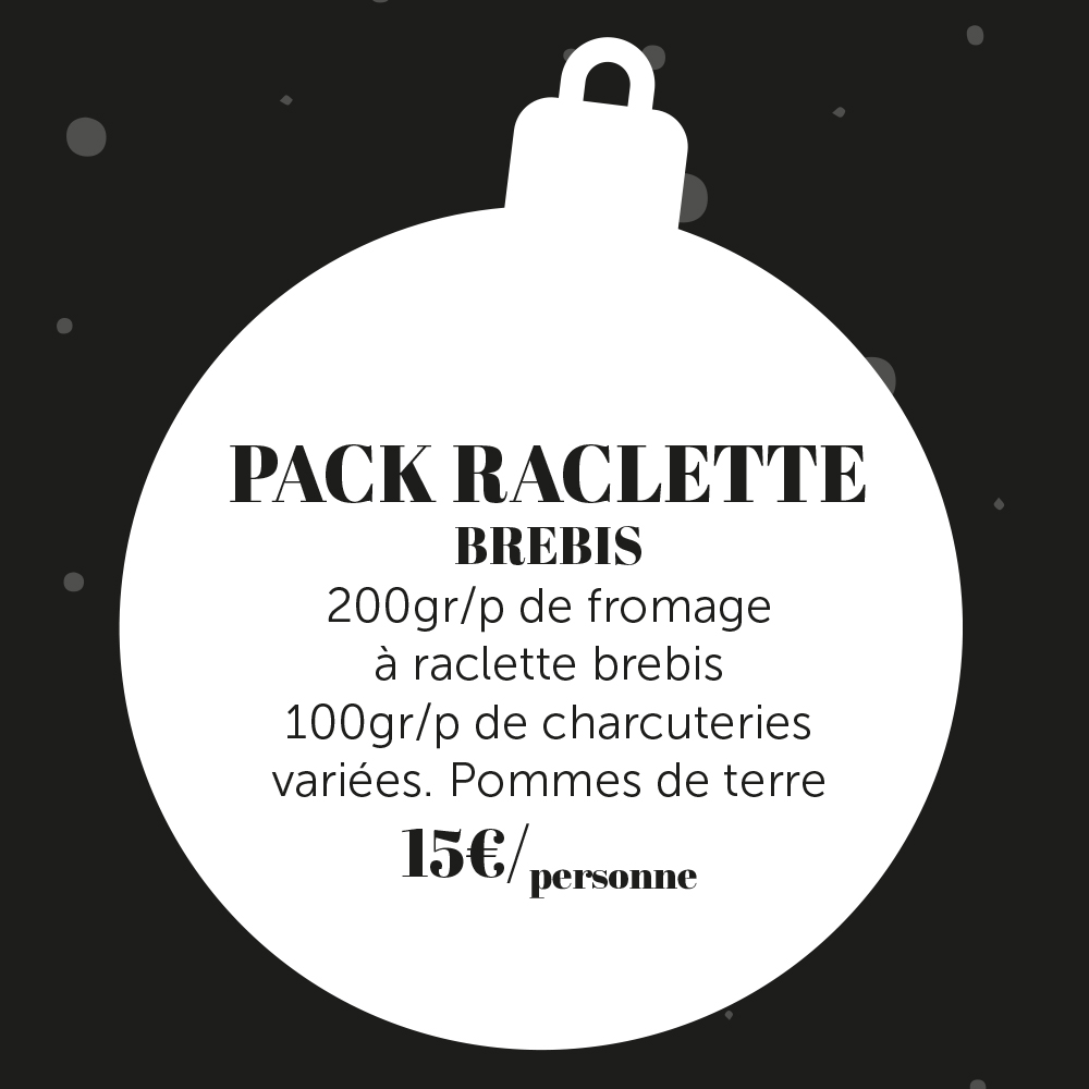 Pack raclette BREBIS – Tarif par personne | Fromandises