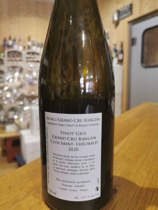 Pinot Gris Rangen 2020 Domaine Schoffit Clos St Théobald – Image 2