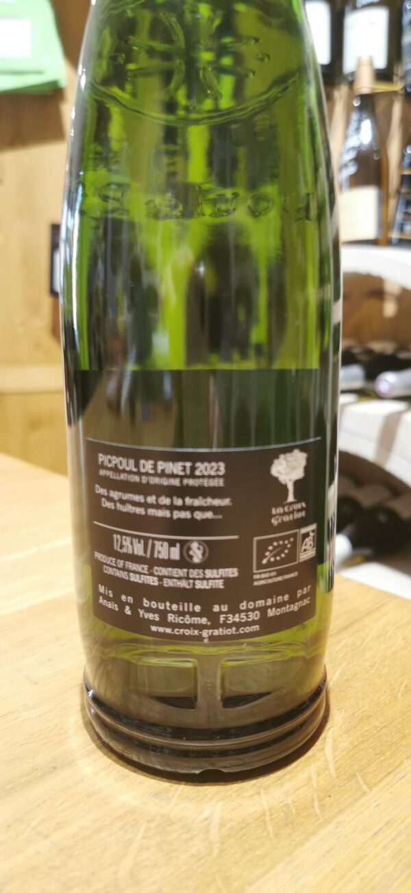 Appéllation Picpoul de Pinet 2023 Domaine La Croix Gratiot – Image 2