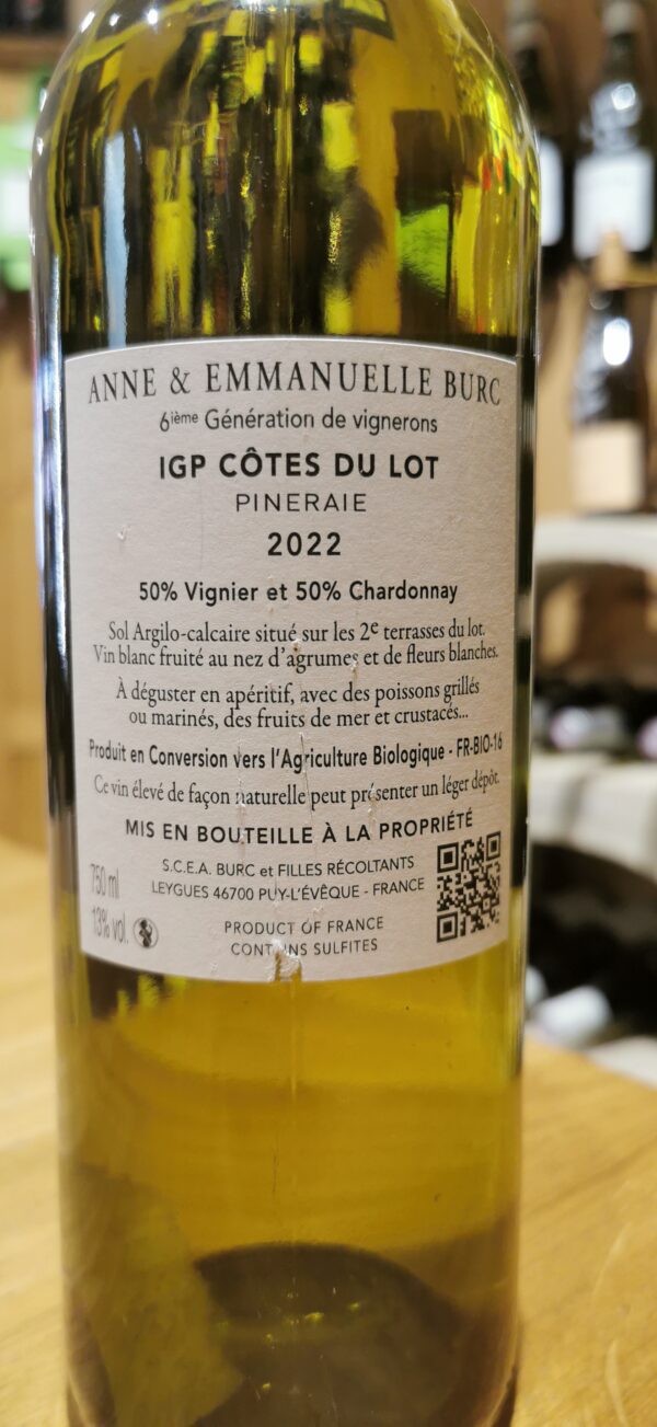 Pineraie 2022 IGP Cotes du Lot Domaine Burc – Image 2
