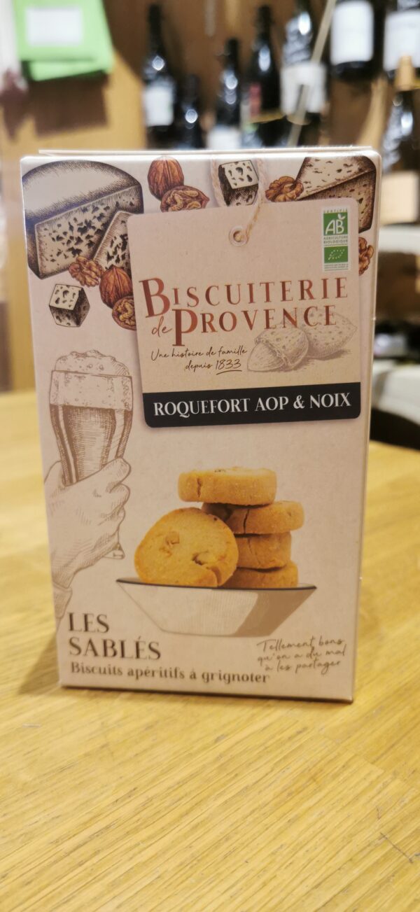 Sablés Roquefort AOP et Noix Biscuiterie de Provence BIO