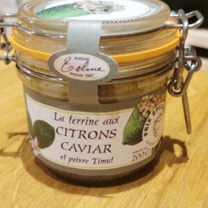 Terrine au Citrons Caviar et poivre Timut Maison Telme depuis 1947