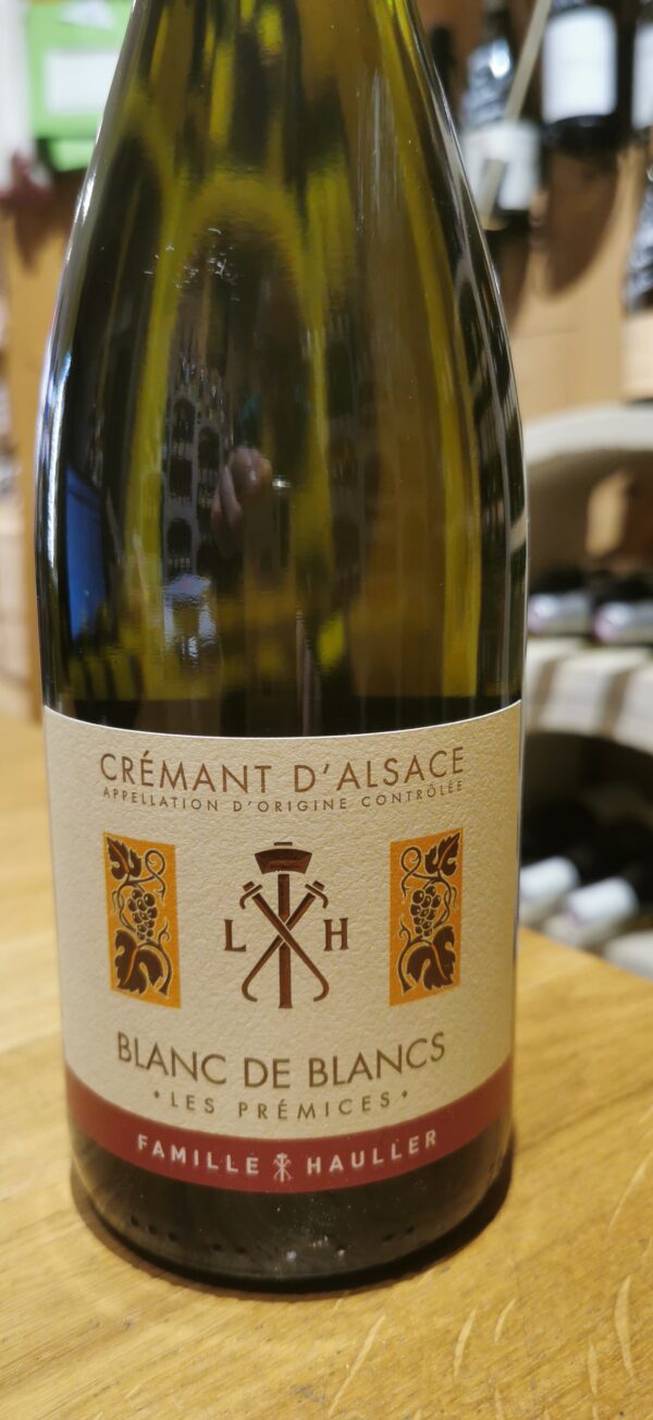 Crémant d'Alsace blanc de blancs Les Prémices Famille Hauller