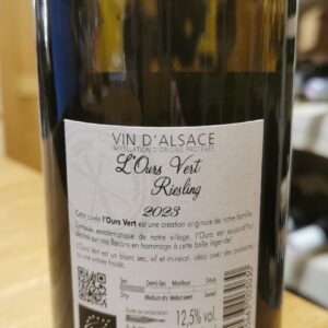 L'Ours Vert riesling Famille Hauller – Image 2