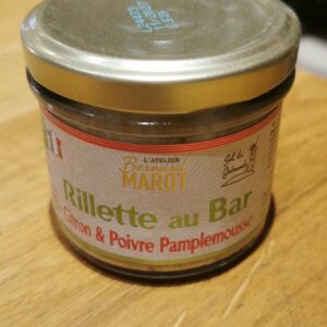 Rillette au Bar citron et pamplemousse