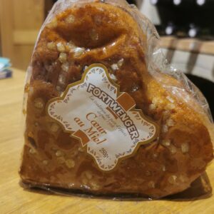 Cœur de pain d'épices au miel et sucre perlé